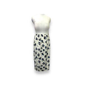 Handmade Vintage Women’s Floral Pullon Maxi Skirt